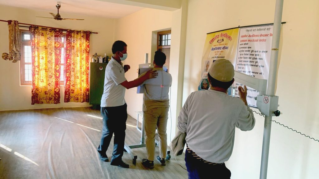 Mayor Rajan Shrestha checkup TB camp