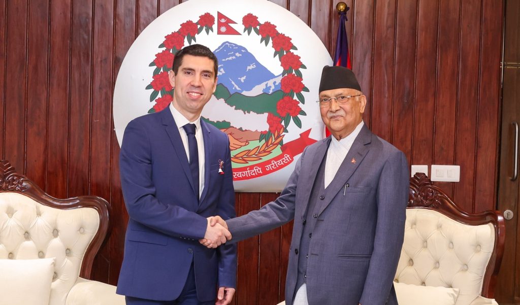 Nepal prime minister and Maldives meets