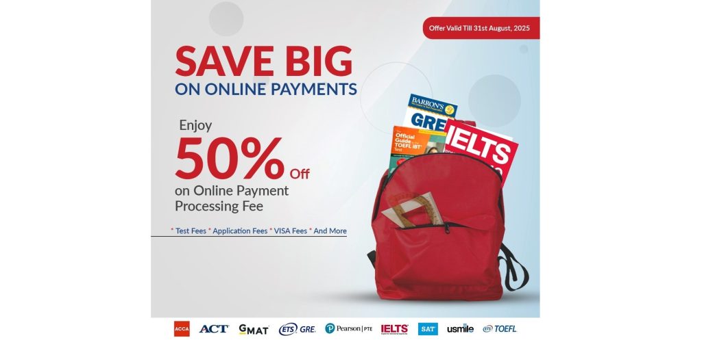 Save Big 50 percentage in online payment