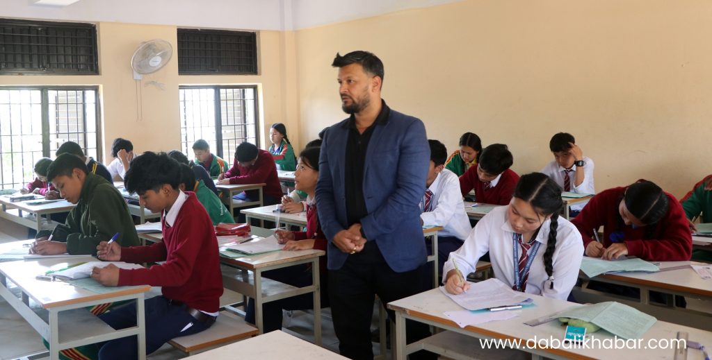 bidur municipality level examination supervision by mayor rajan shrestha