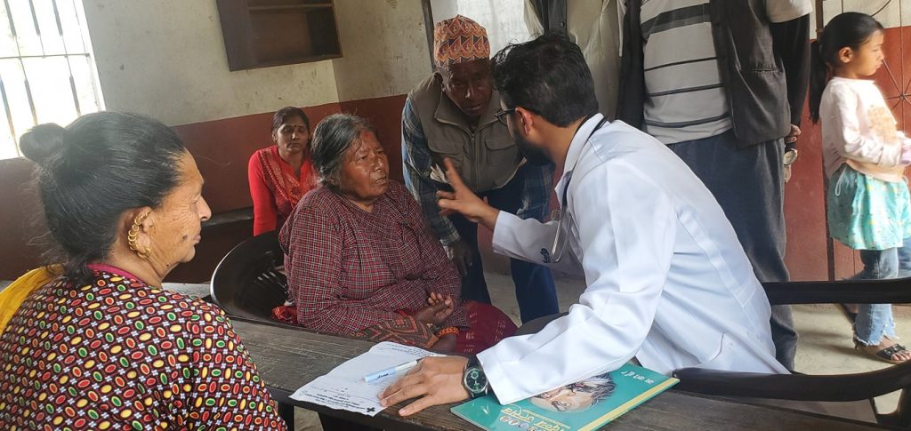 free health checkup champ in Dhikure Likhu Rural Municipality Nuwakot