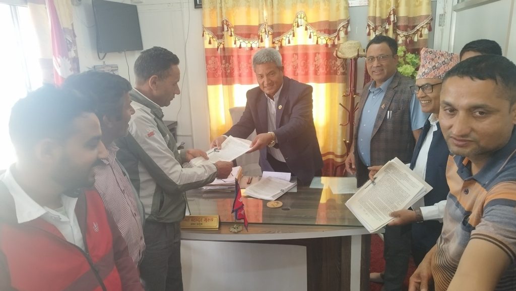 Belakotgadhi one ward one production program in Bagamati Nuwakot