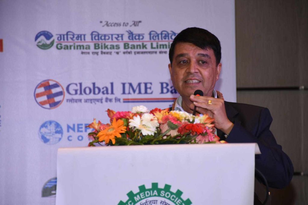 chandra prasad dhakal fncci nepal global ime bank
