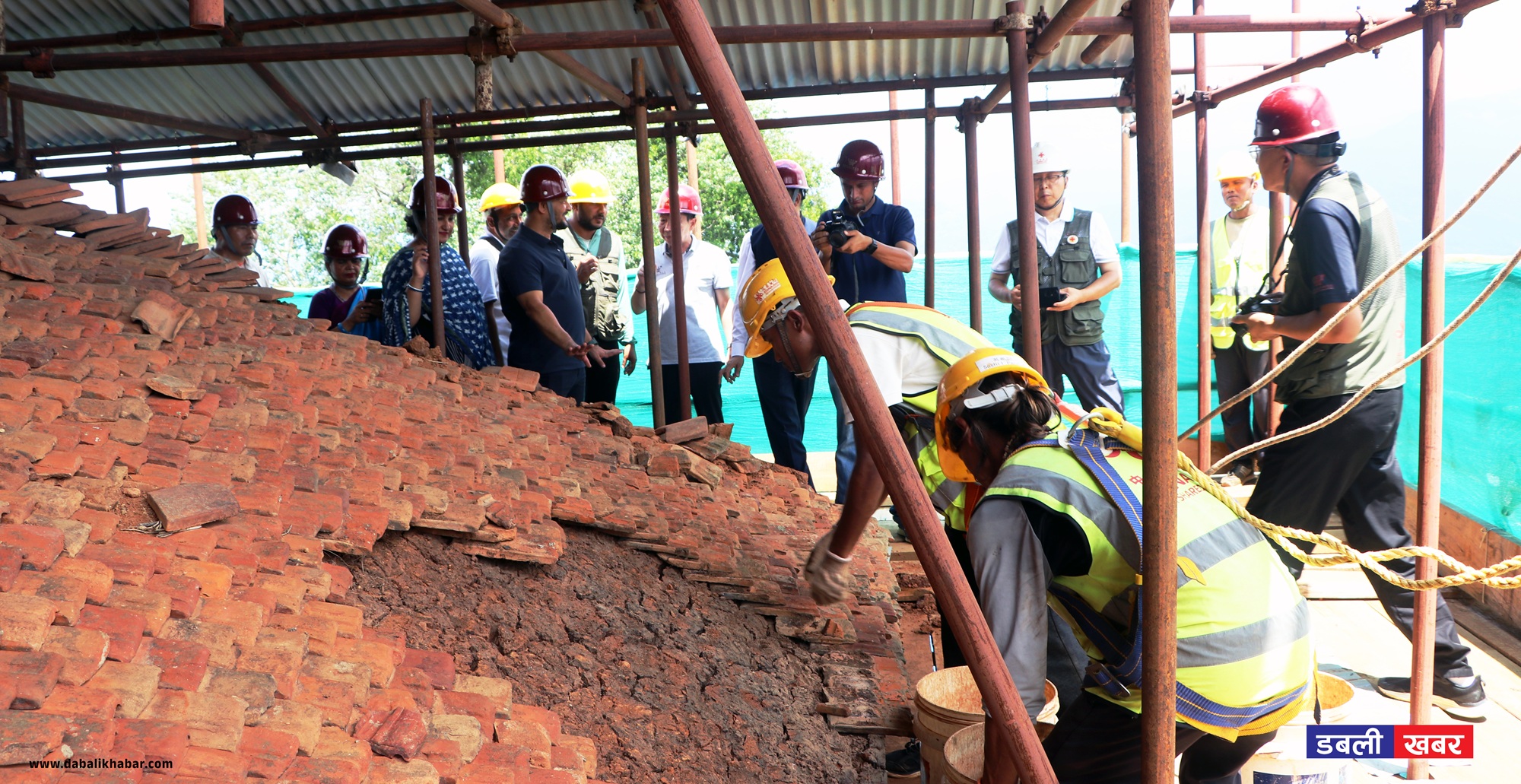 nuwakot Saattale Durbar reconstruction starting phase