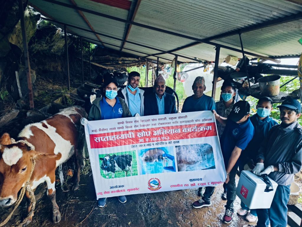 Vaccinate livestock against lumpy skin disease