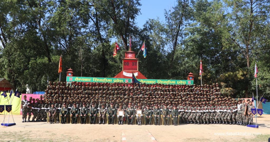 333 nepal army training passing out in Nuwakot