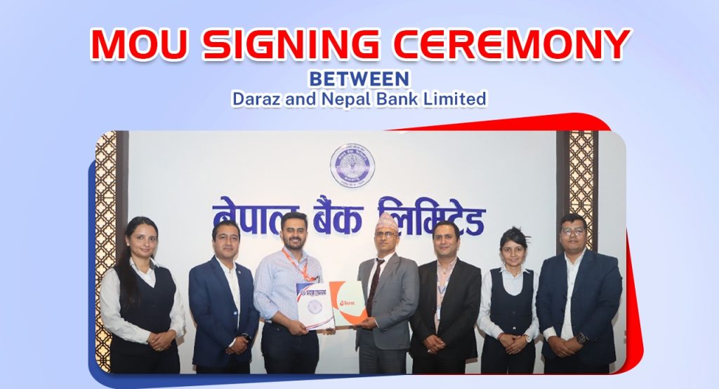 nepal bank and daraz nepal contracted for online shopping