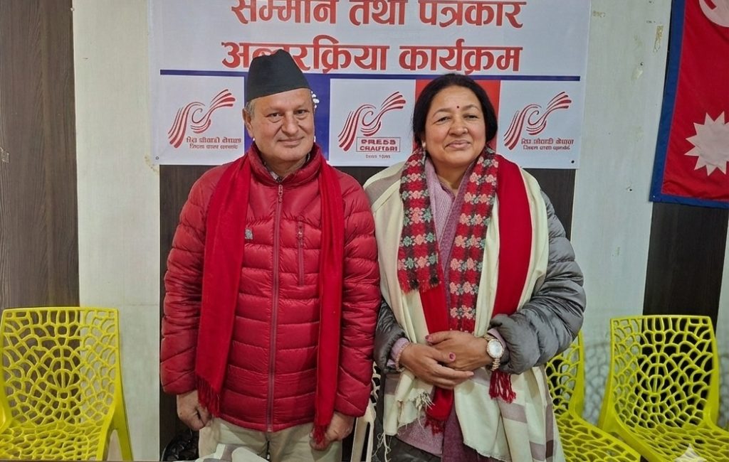 cpnuml nuwakot leader keshavraj pandey and binda dhungana