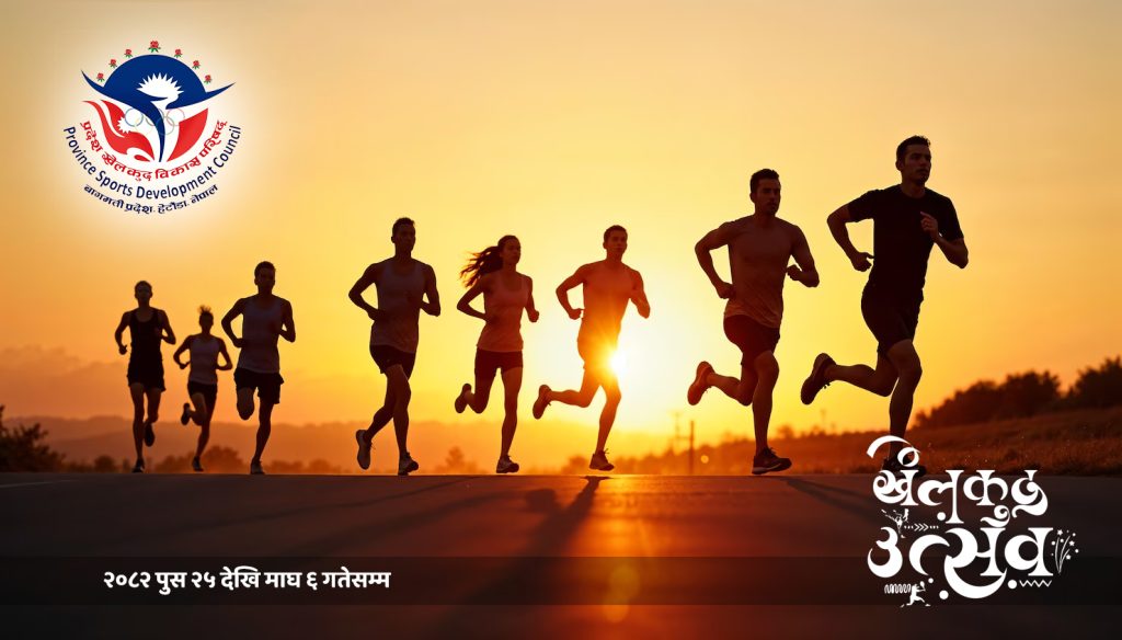 marathon in first sports cultural and tourism 2082 in Nuwakot