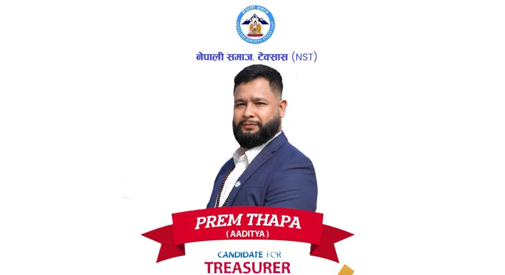 team Vijay Prem Thapa Nepal Society, Texas candidate