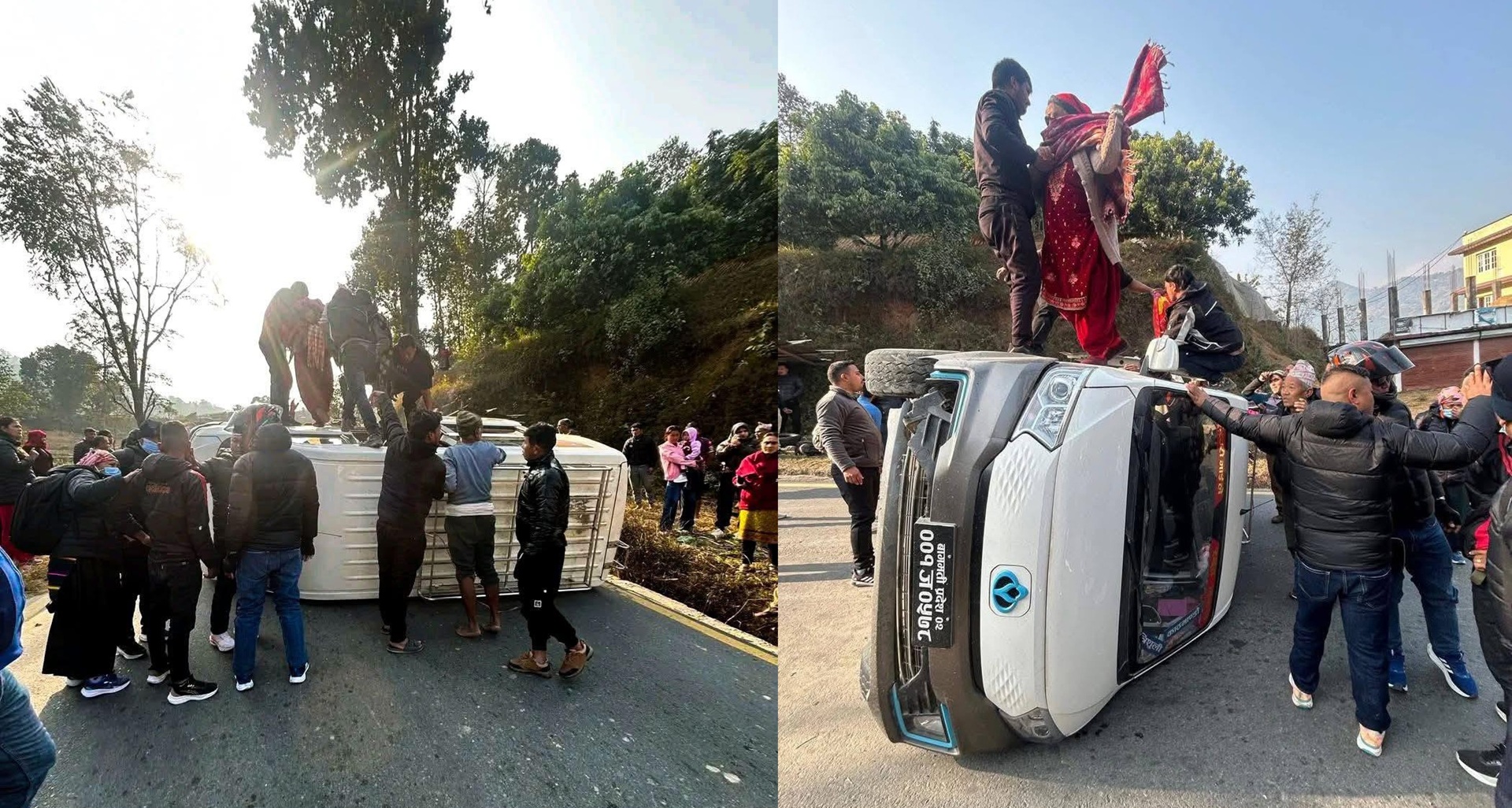 विद्युतीय माइक्रोबस दुर्घटना