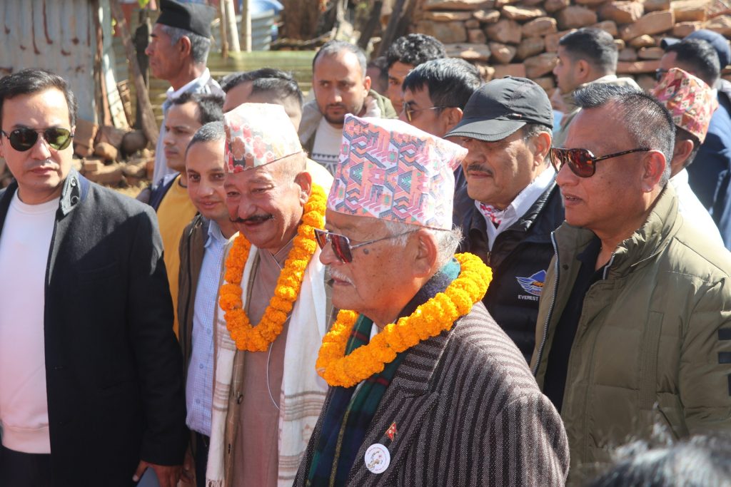 comedy actor santosh panta in Nuwakot