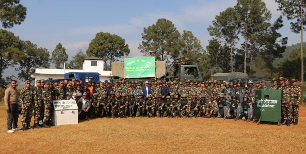 Election-targeted security drills in Nuwakot