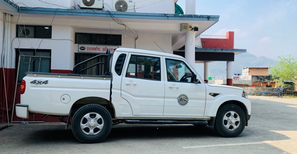 Election vehicle gifted by Indian Government