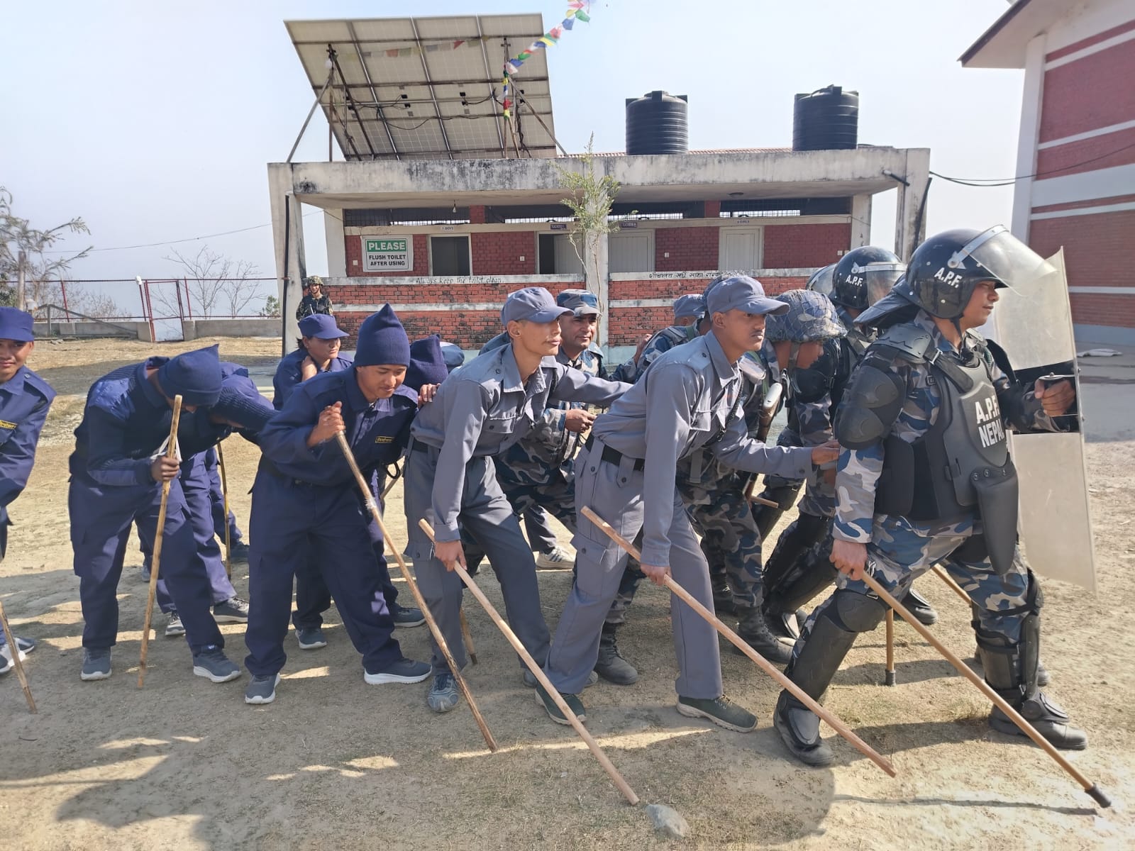 Joint exercise on election security in Nuwakot