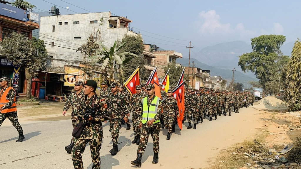 Nepal Army holds Brigade Marathon in Nuwakot