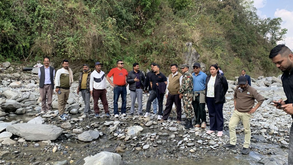 Main drinking water transmission line at risk due to landslide in Betrawati, location for relocation determined