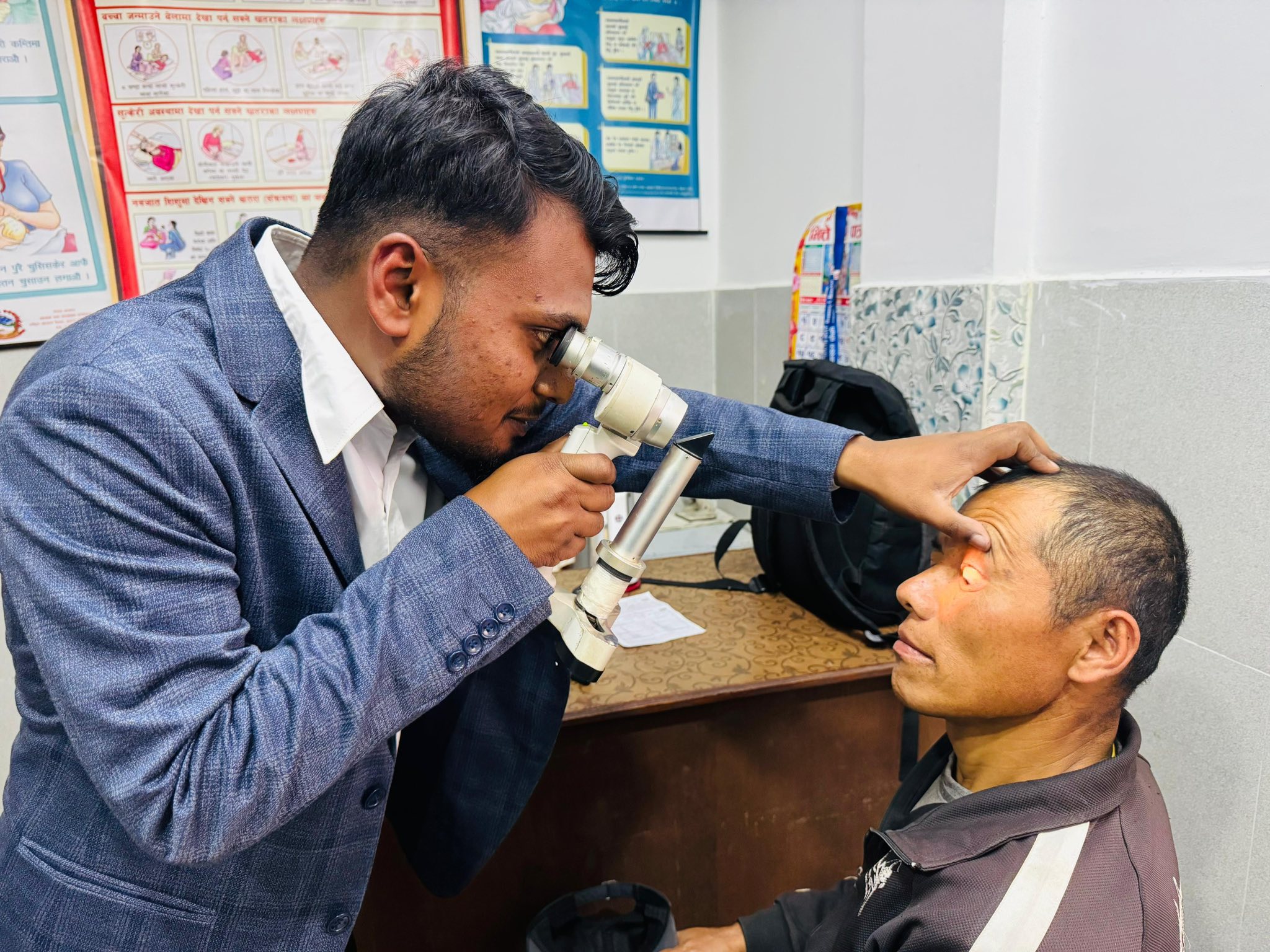 देउरालीमा मोतियाबिन्दु छनौट शिविर