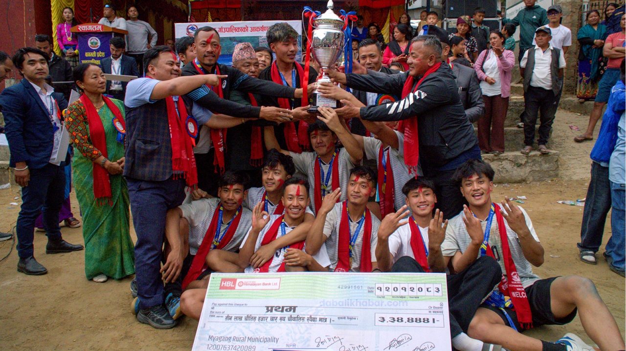 Khaniyabas Rural Municipality wins the fourth Bagmati Province Inter-municipal Presidents Cup title