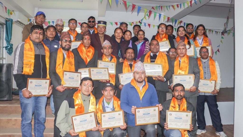 Myagang Rural Municipality honors outstanding students and teachers