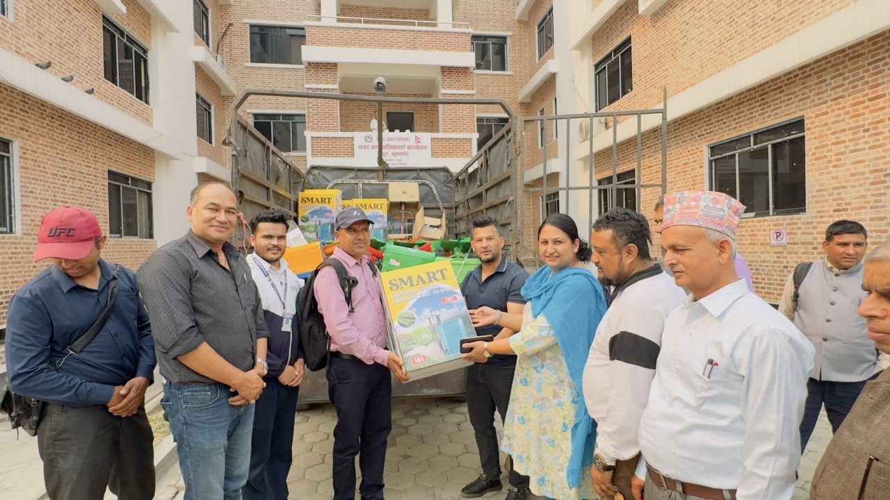 agri machine handover in Bidur Municipality Nuwakot