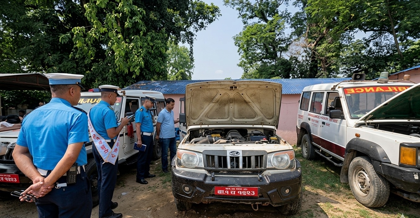एम्बुलेन्सहरूको प्राविधिक जाँच