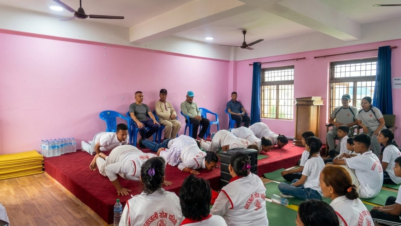 12th International Yoga Day celebrated grandly in Nuwakot