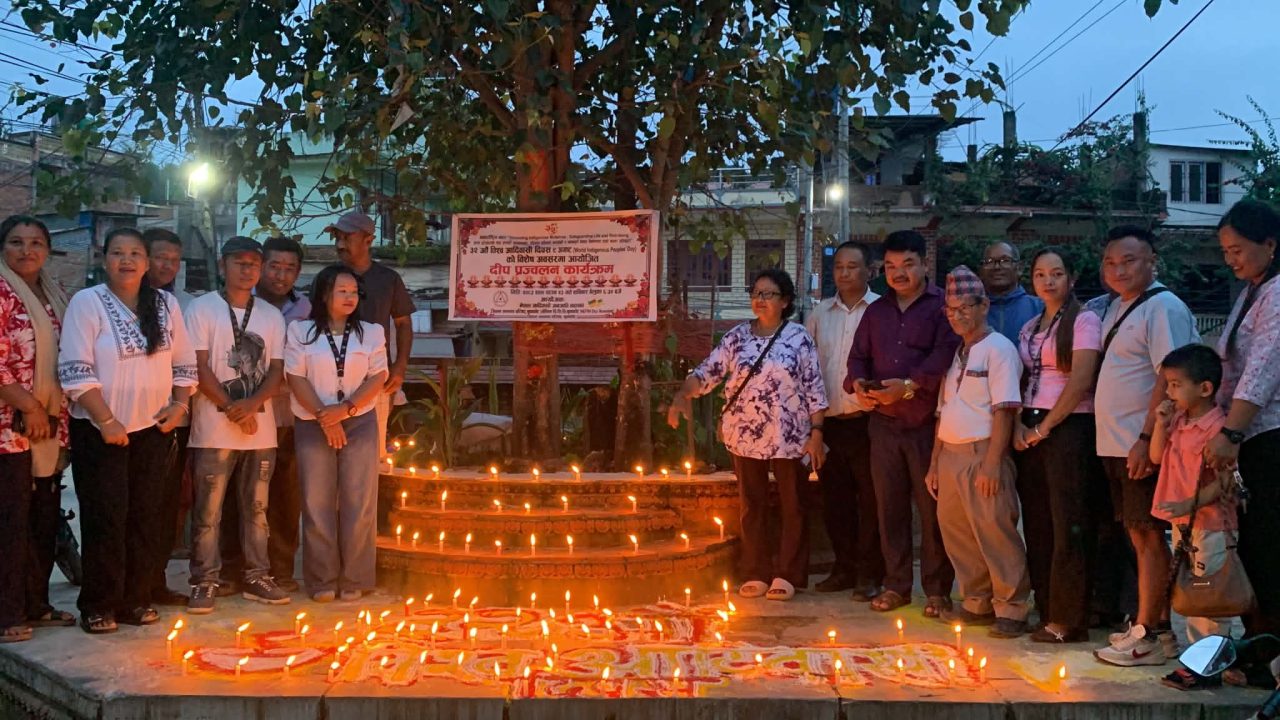 Lighting of lamps on the eve of Indigenous Peoples' Day