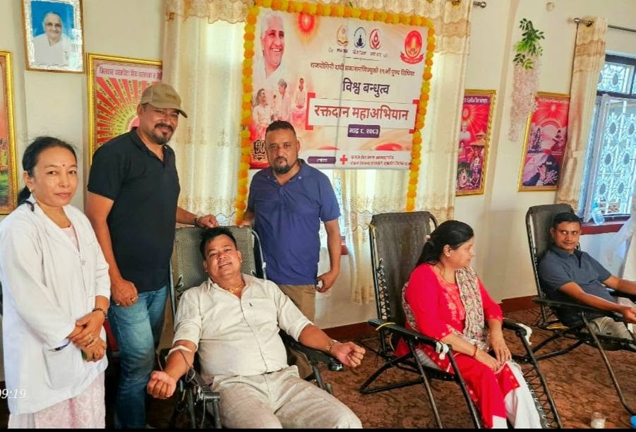 ४९ जनाद्वारा रक्तदान