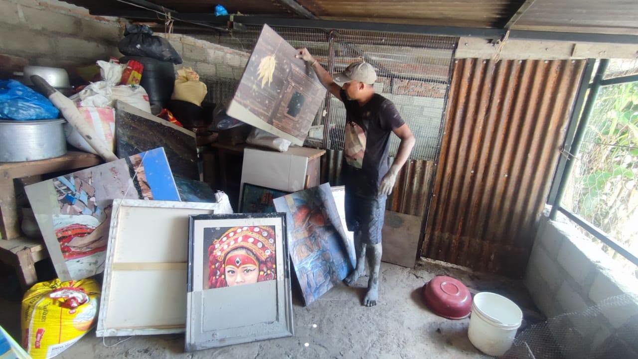 Shashi K Dangol art collecting