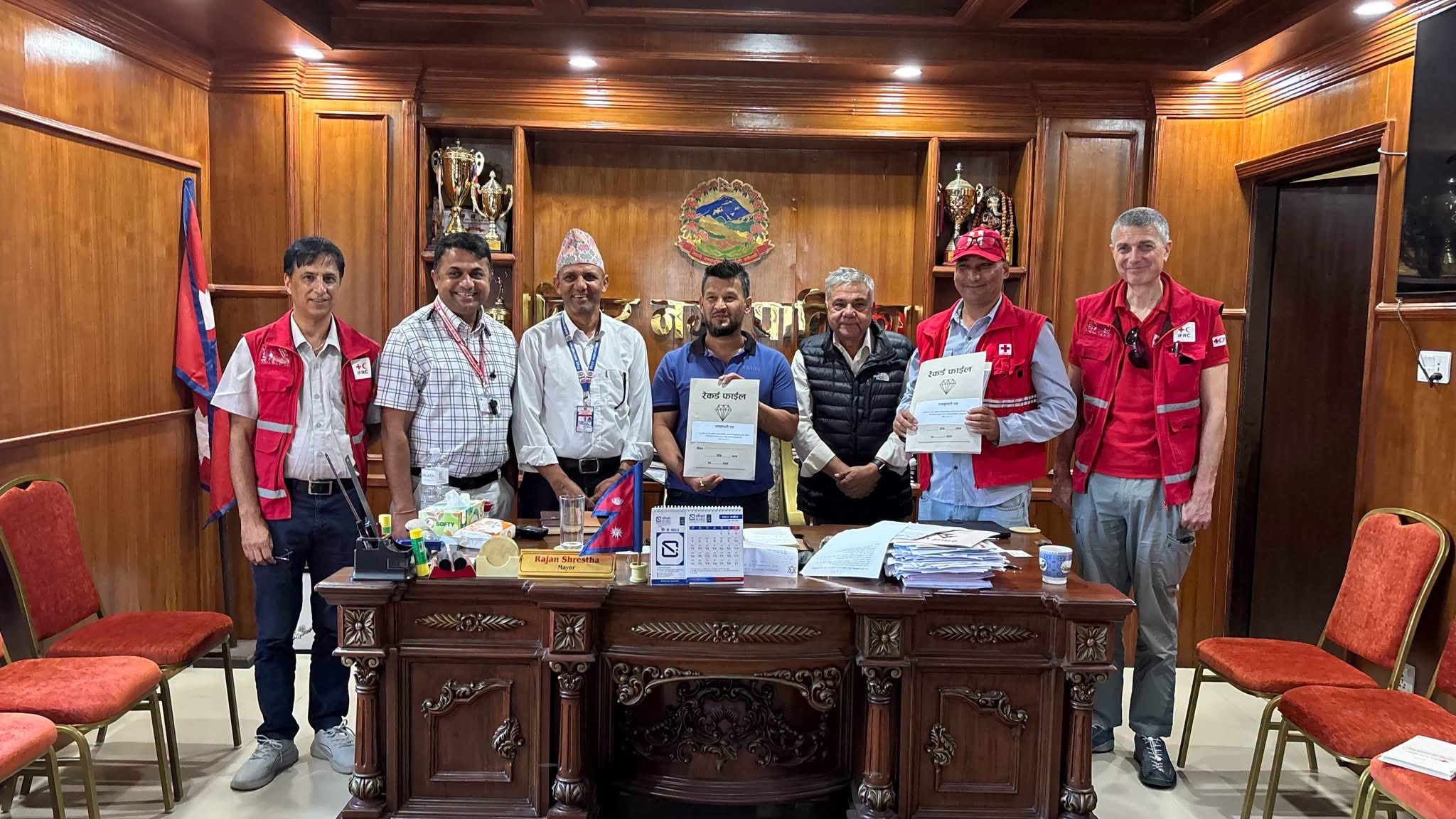 बाढीपीडित पुनस्र्थापनाका लागि विदुर नपा र रेडक्रसबिच समझदारी